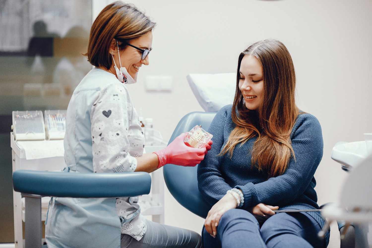 Girl Sitting in Dental Office